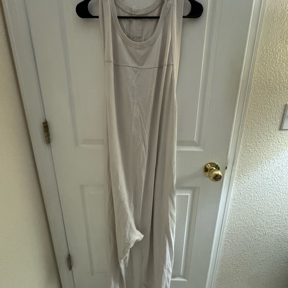 Free People Cream Jumpsuit
